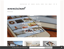 Tablet Screenshot of mmminimal.com